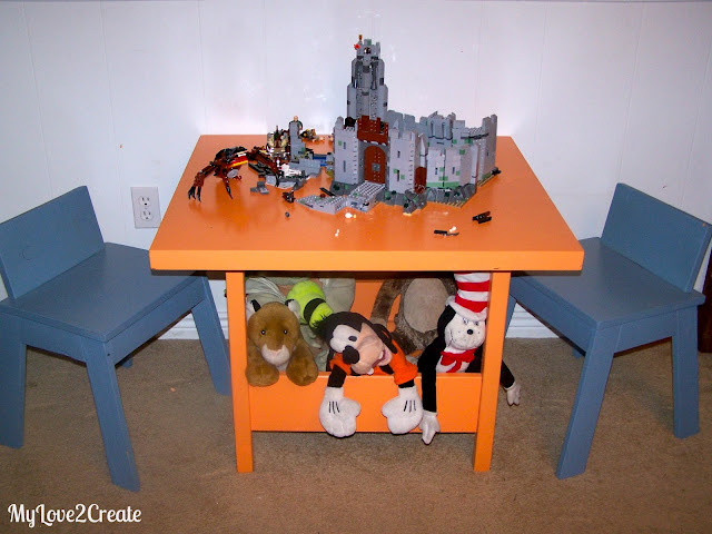 DIY Kids Table and Chairs, MyLove2Create