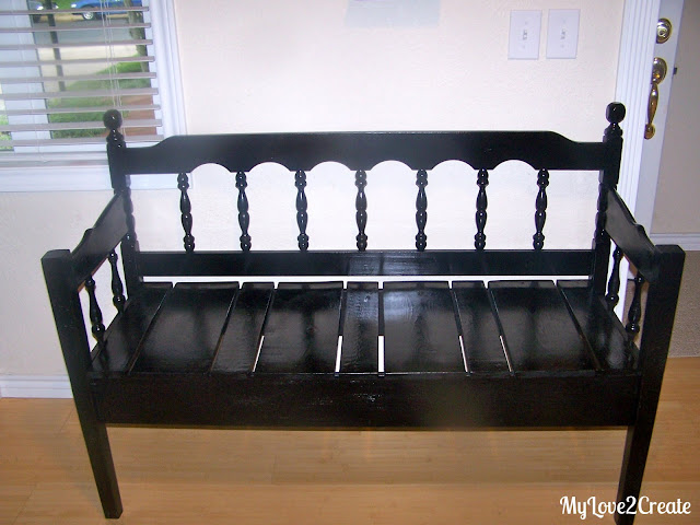 DIY Headboard bench tutorial, MyLove2Create