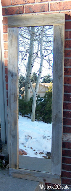 Old Fence Wood Framed Mirror, MyLove2Create