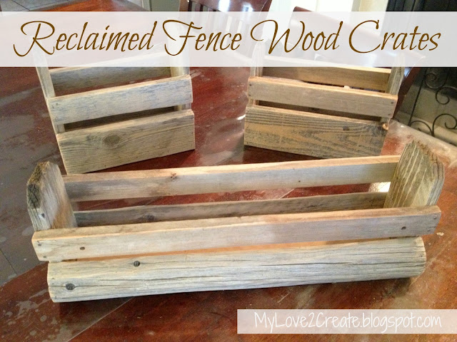 Reclaimed Fence Wood Crates