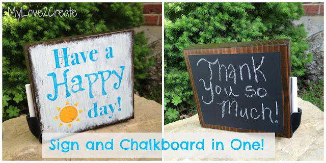 Sign and Chalkboard in One