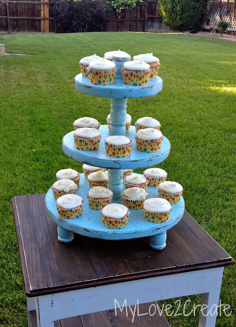 MyLove2Create, Cupcake Tower, Repurposed Style