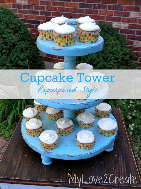 Cupcake Tower, Repurposed Style