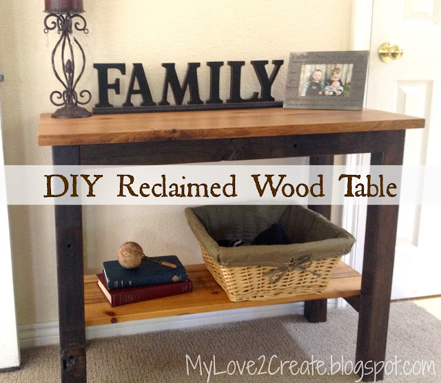 MyLove2Create, Reclaimed Wood Table