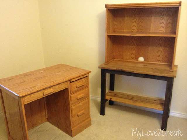 MyLove2Create, Desk and Hutch Makeover