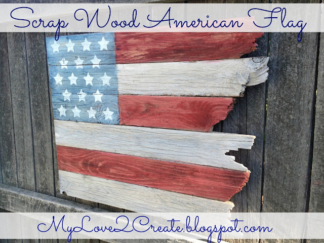 Scrap Wood American Flag