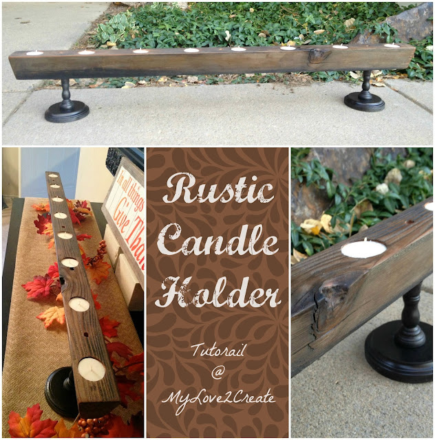 Rustic Candle Holder Tutorial