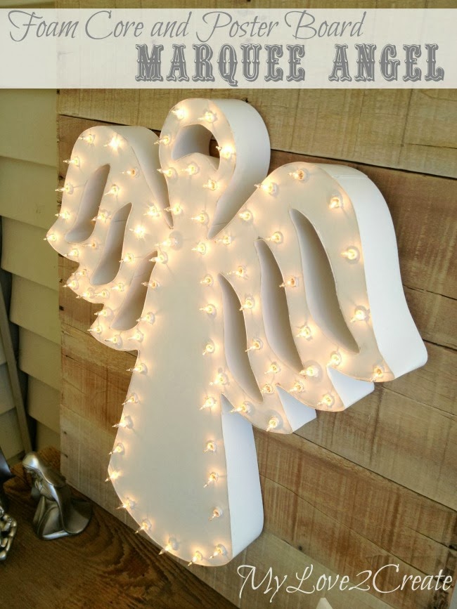 Foam Core and Poster Board Marquee Angel