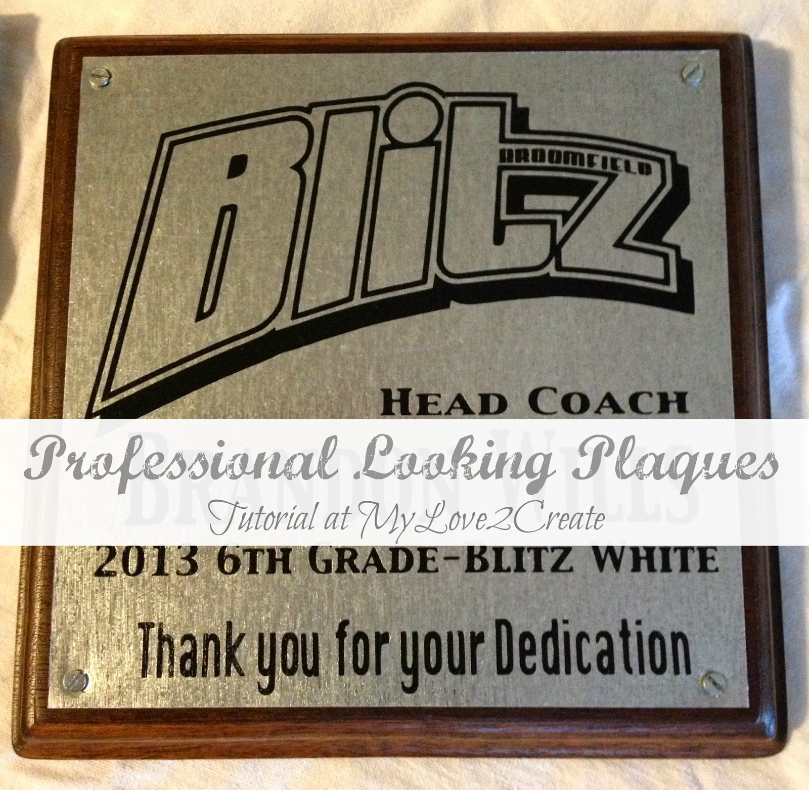 Making Professional Looking Plaques