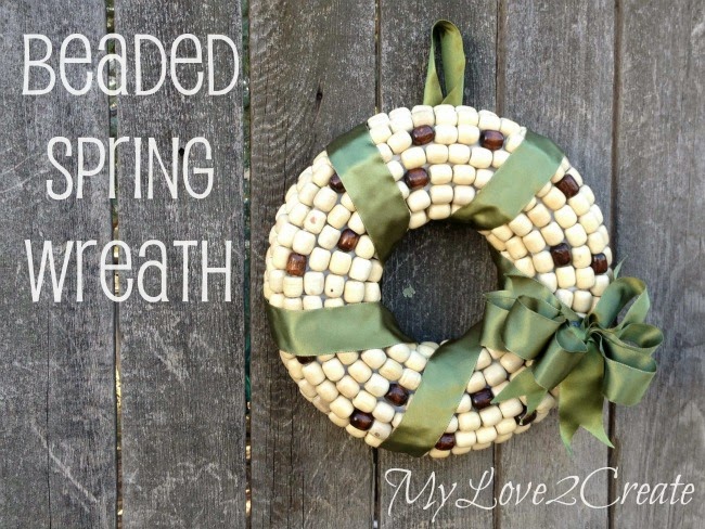 Beaded Spring Wreath