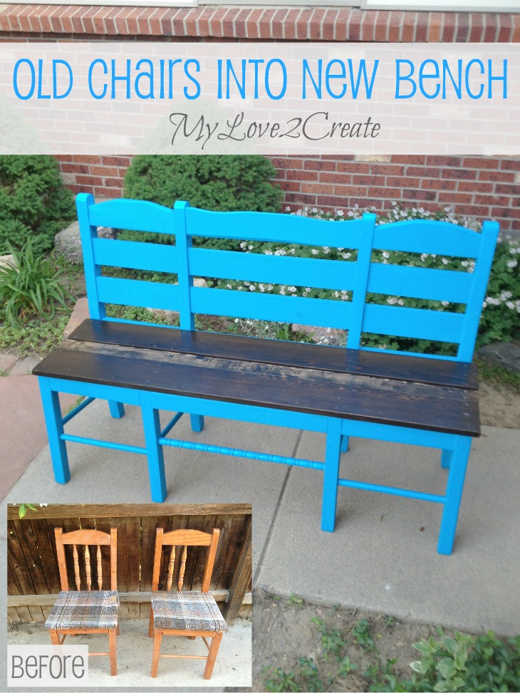 Old Chairs into New Bench