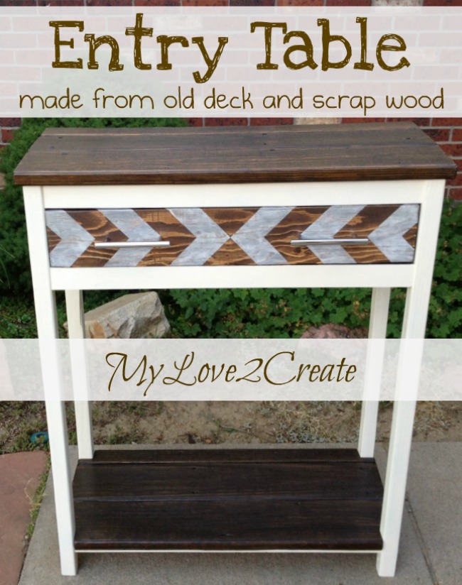 Entry Table made from Reclaimed Lumber