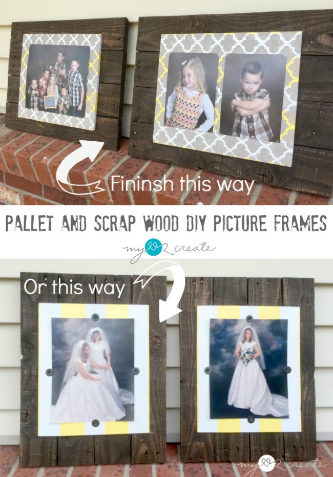 Pallet and Scrap Wood DIY Picture Frames