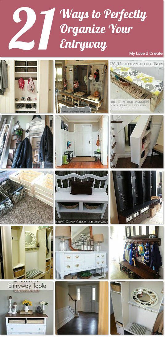 21 Ways to Perfectly Organize your Entryway