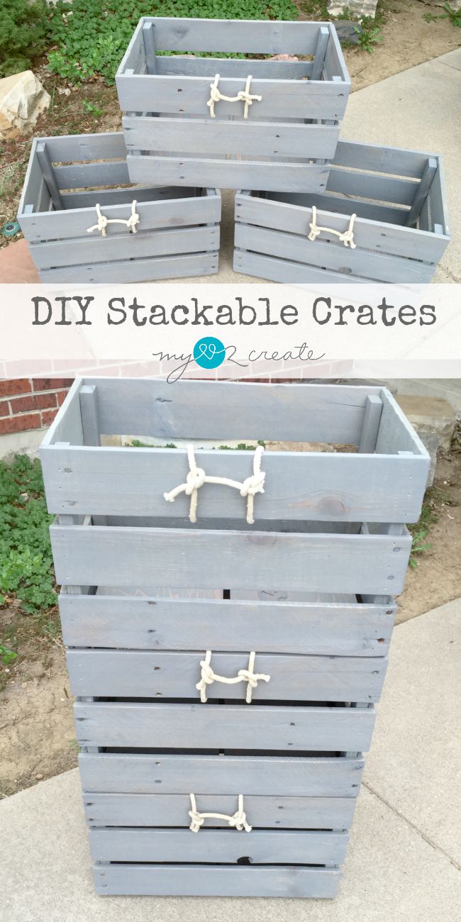 Two easy tips to build stackable crates