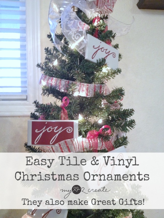 Easy Tile and Vinyl Christmas Ornaments, Christmas Gifts