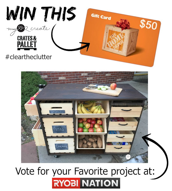 Giveaway with MyLove2Create and Crates and Pallet #cleartheclutter