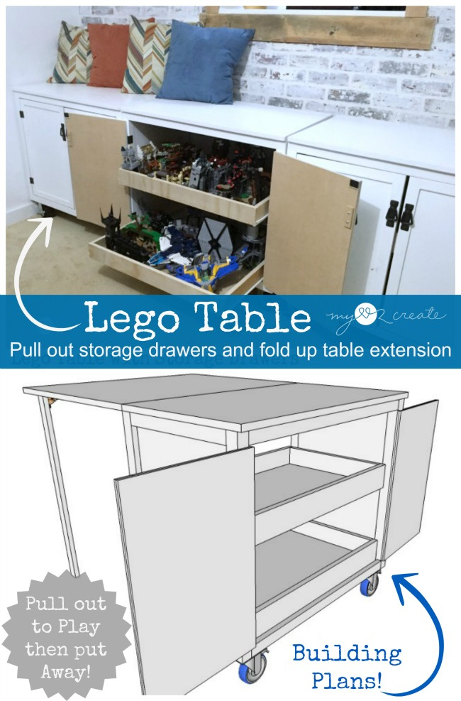 Lego table with storage triangle and 3 chairs hotsell