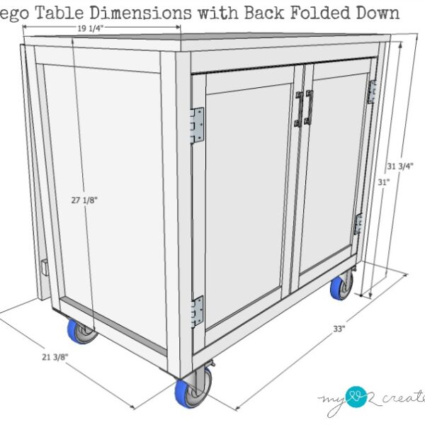 Lego or craft table dimensions, MyLove2Create