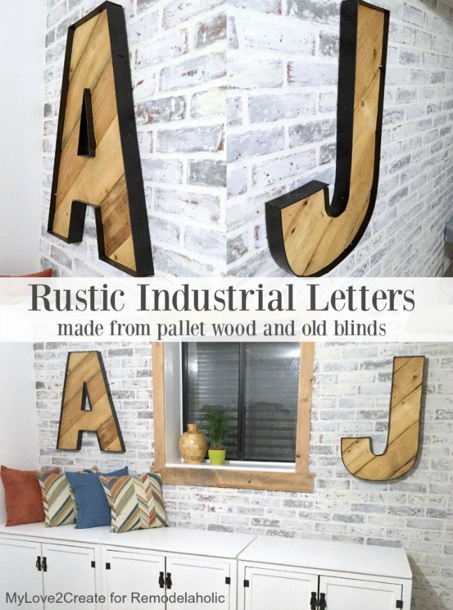 Rustic Industrial Letters