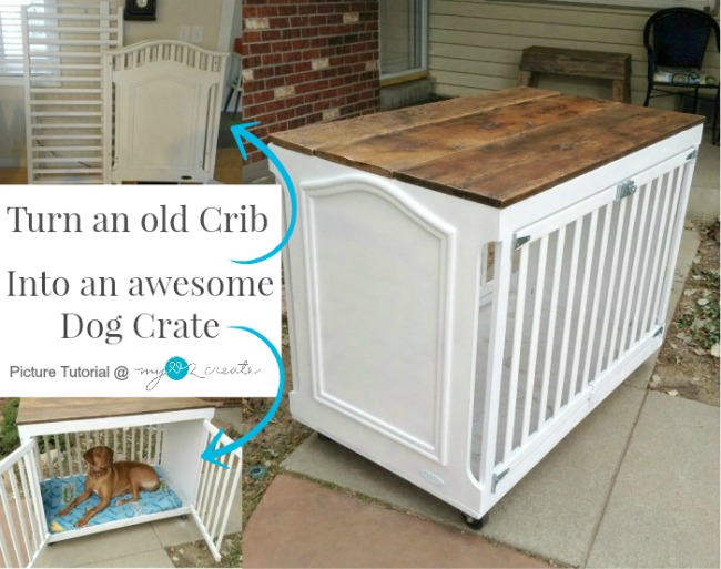 Turn an old Crib into an awesome Dog Crate