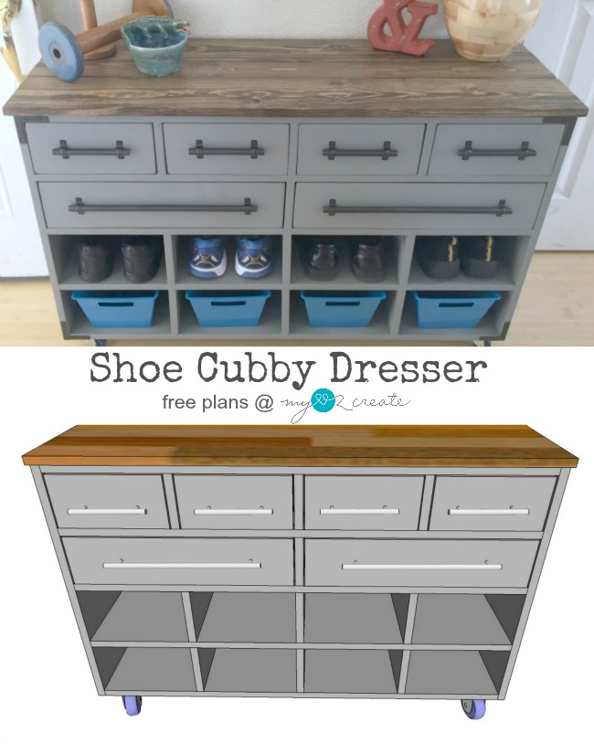 Shoe Cubby Dresser