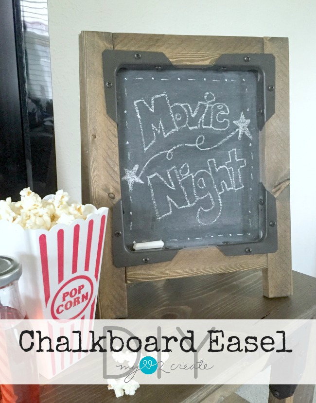 DIY Chalkboard Easel