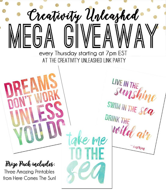 Creativity Unleashed #136 and Beautiful Printables Giveaway!