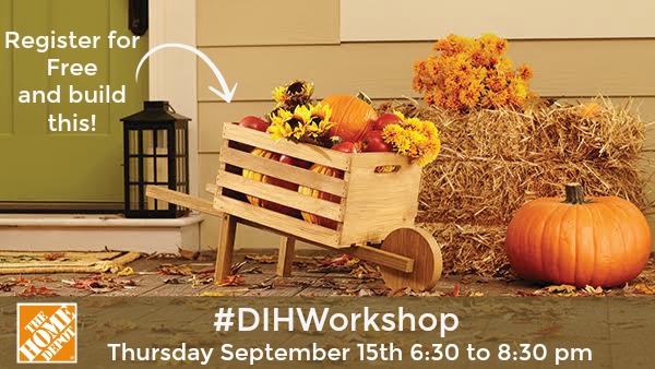 Make a Rustic Wheelbarrow with the Home Depot!