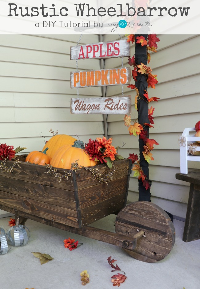 How to make a Rustic Wheelbarrow