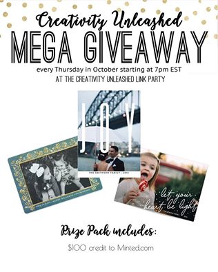 Minted $100 Gift Card Giveaway and Creativity Unleashed #142