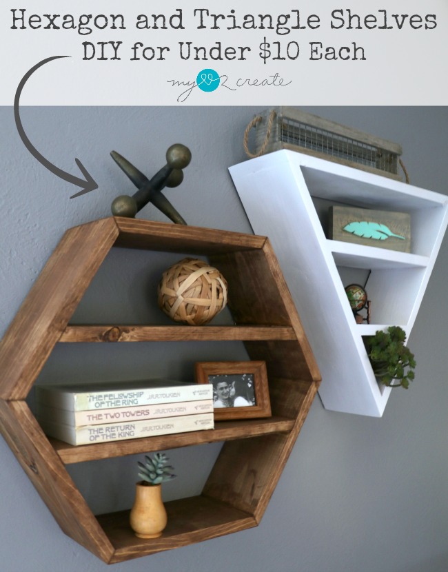 Hexagon and Triangle Shelves