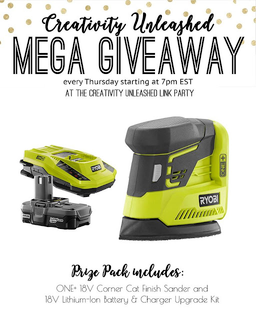 Ryobi giveaway and Creativity Unleashed #151