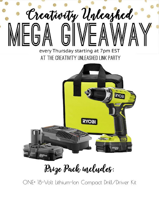 Ryobi Giveaway and Creativity Unleashed #153