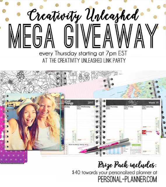 Personal Planner Giveaway and Creativity Unleashed #156