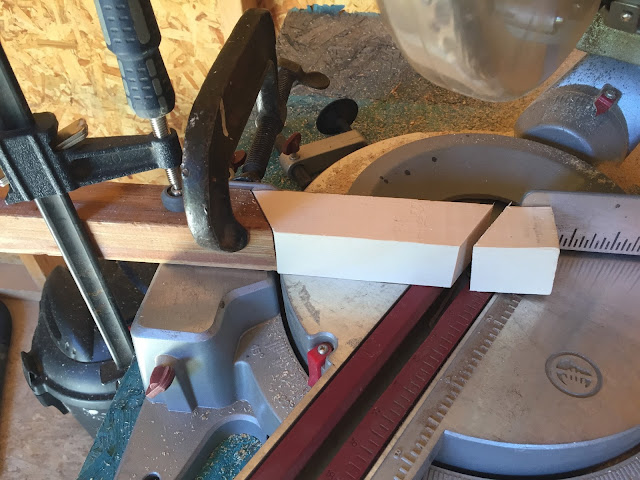 How to make a stop on a miter saw for repeated cuts