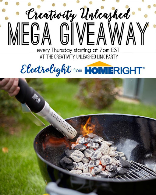 HomeRigth Electrolight Fire Starter Giveaway and Creativity Unleashed Link Party, MyLove2Create