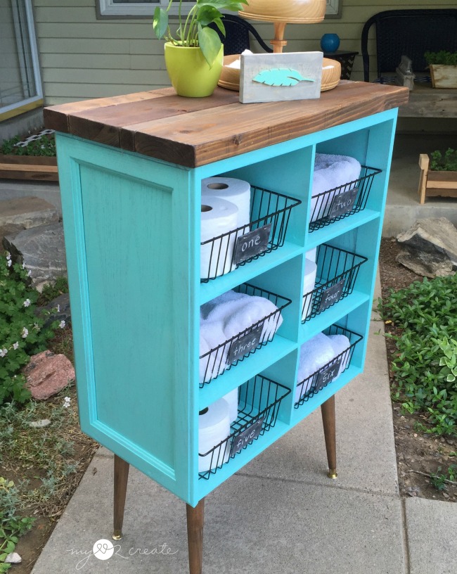 Cubby Shelf made from Cupboard Doors