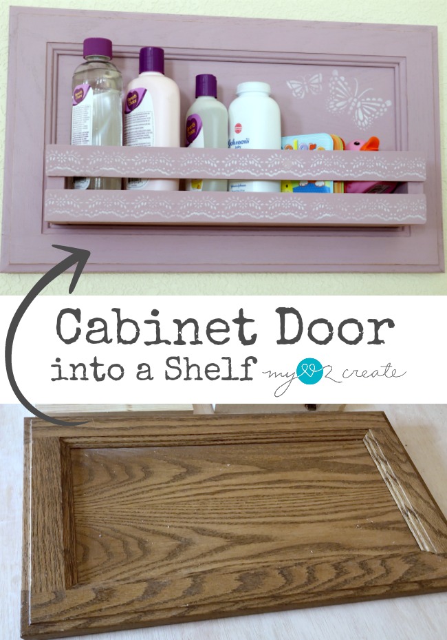 How to turn a Cabinet Door into a Shelf