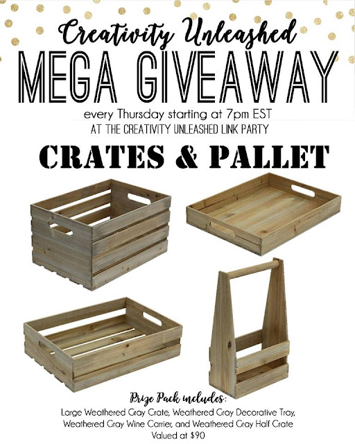 Crates and Pallet Giveaway and Creativity Unleashed #190