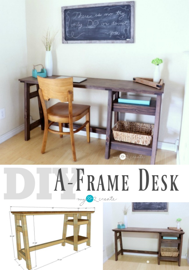 DIY A-Frame Desk