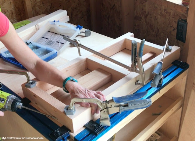 Build the sides of the table frame