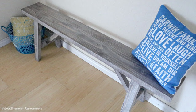 How to finish a farmhouse bench