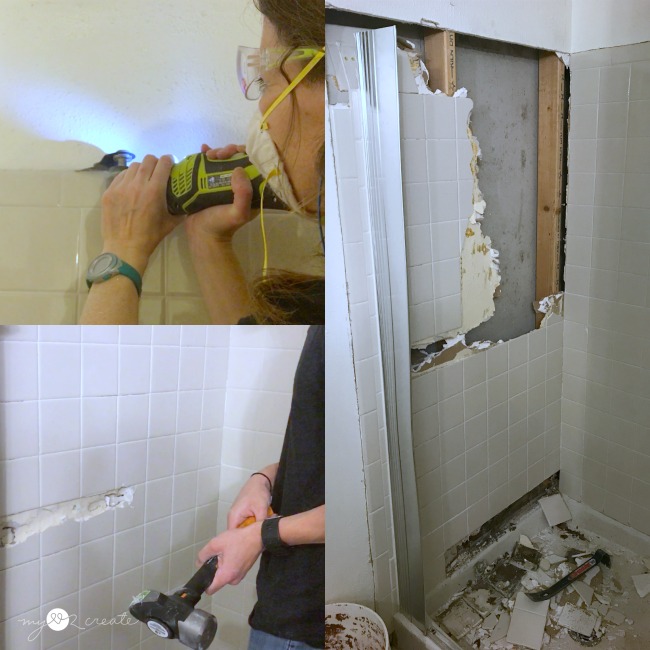 Bathroom demo for remodel, MyLove2Create