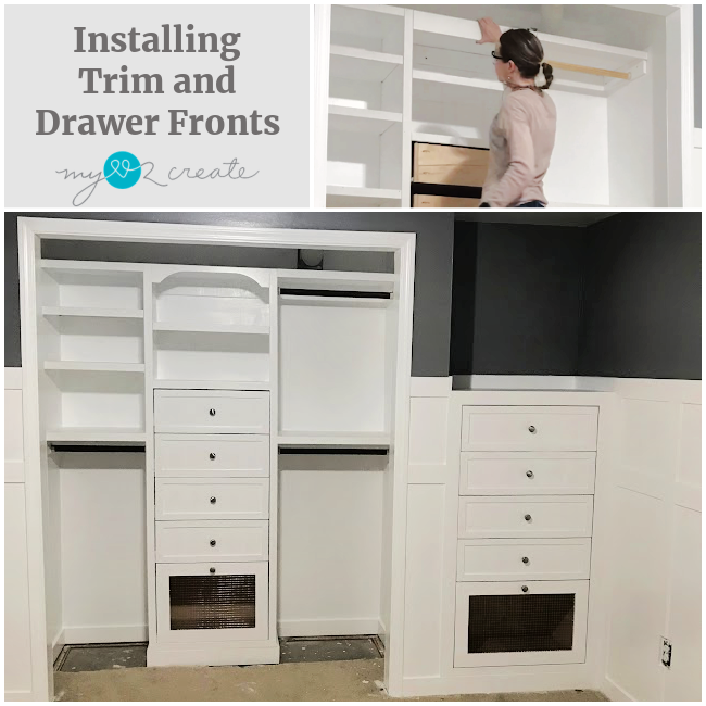 Installing Trim and Drawer Fronts, MyLove2Create