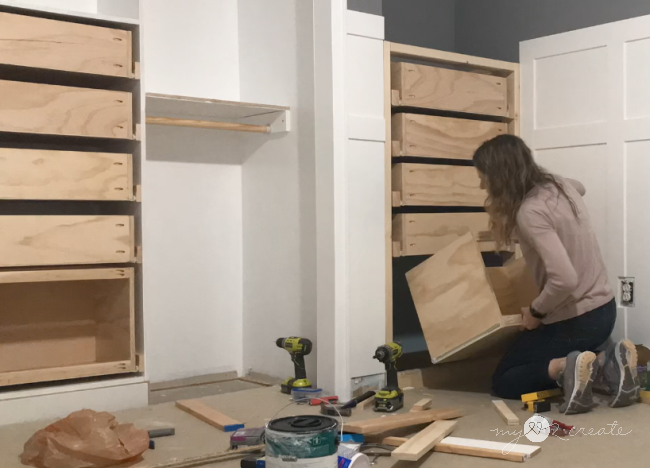 How to build and install drawers.