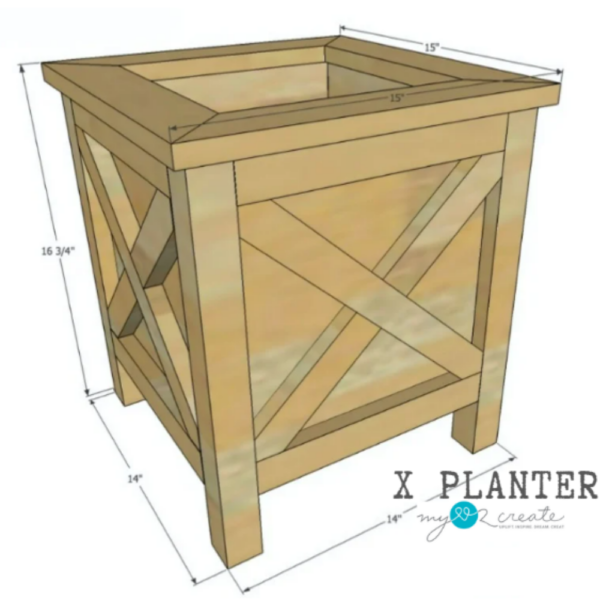 X Planter Building Plans - Image 2