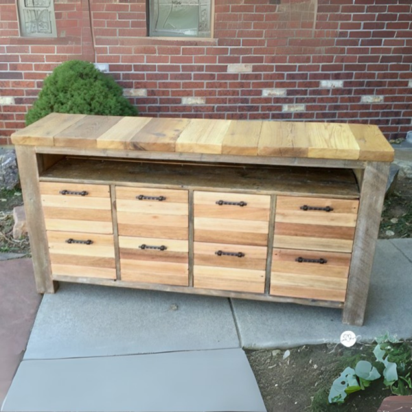 Reclaimed Wood Media Console